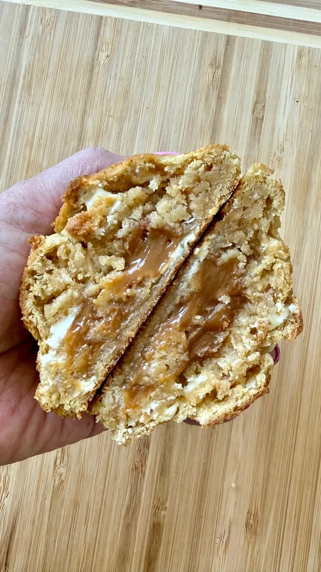 Coconut Dulce de Leche stuffed cookie from Sweet Moon Cookies